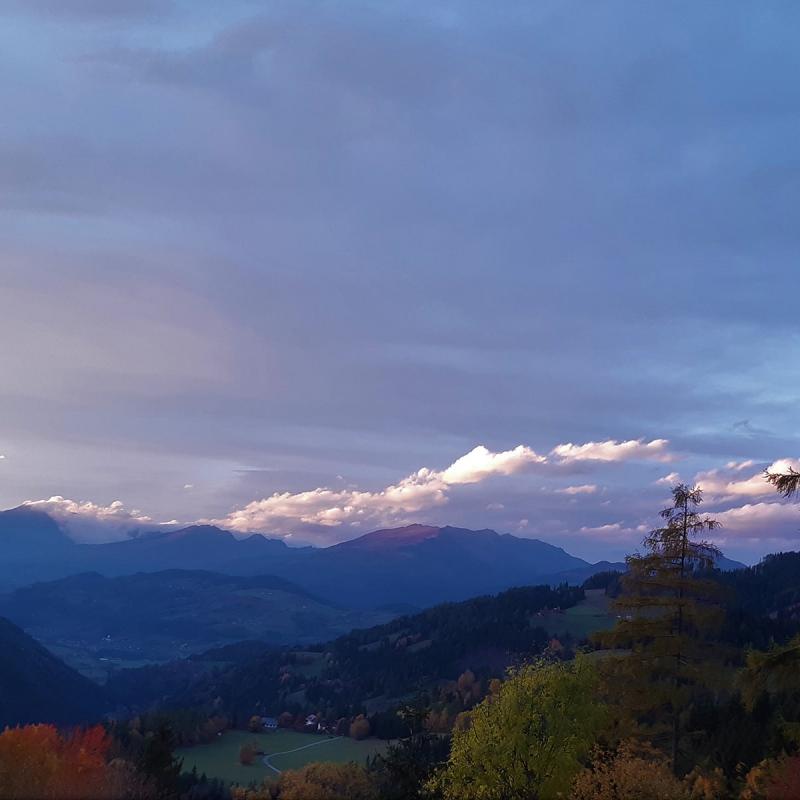 Chalet Murau Kreischberg Umgebung Abendrot